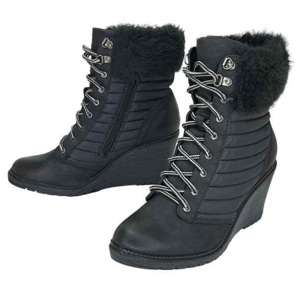 Zigi Soho Ames Black Women’s Wedge Boot - Picture 6 of 8